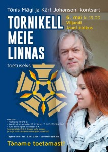 Tõnis Mägi ja Kärt Johansoni kontsert 6.5 kell 19